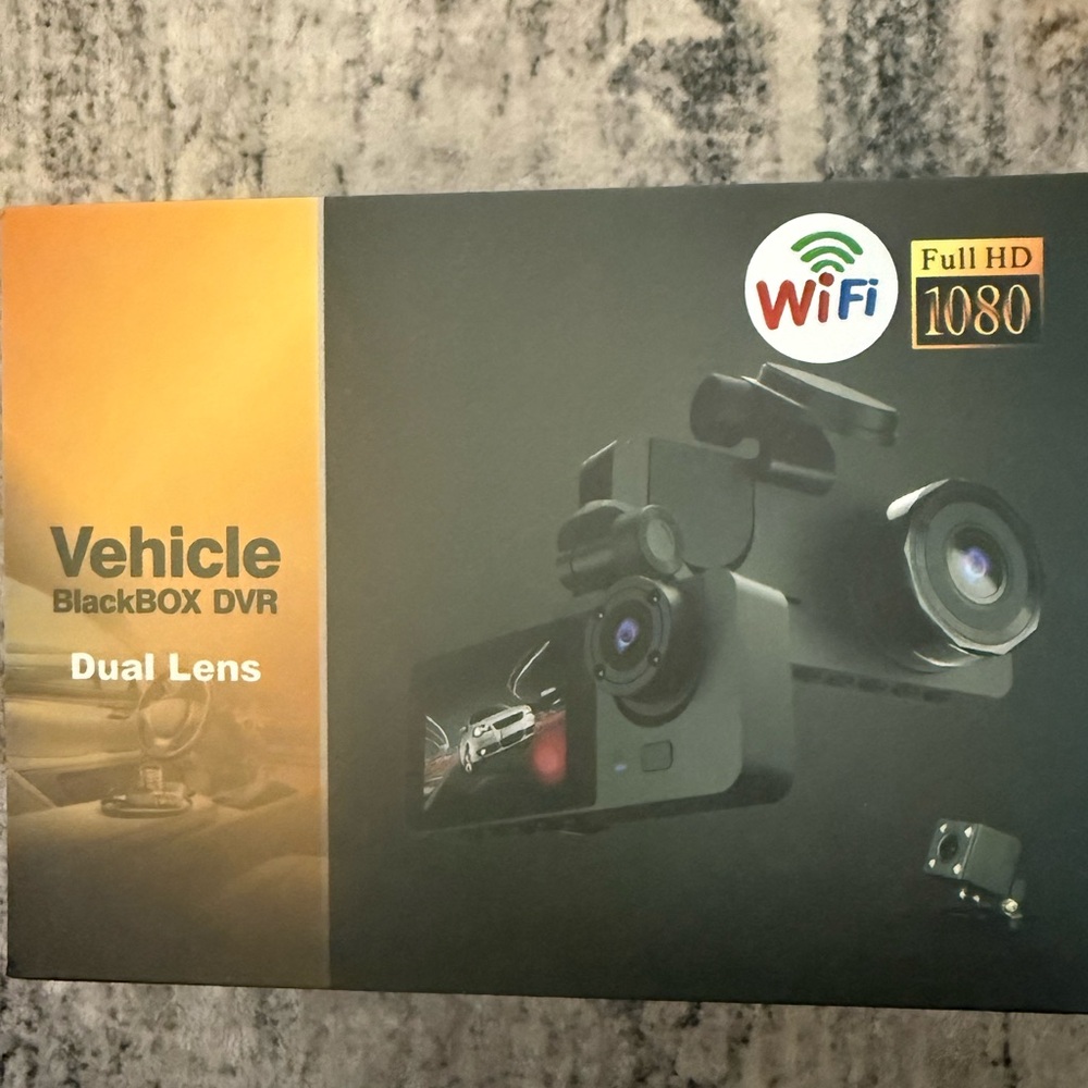 HD Vehicle full HD 1080 Dash Cam New box BlackBox DVR Dual Lens WiFi (1080P HD)